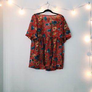 Floral Babydoll Top